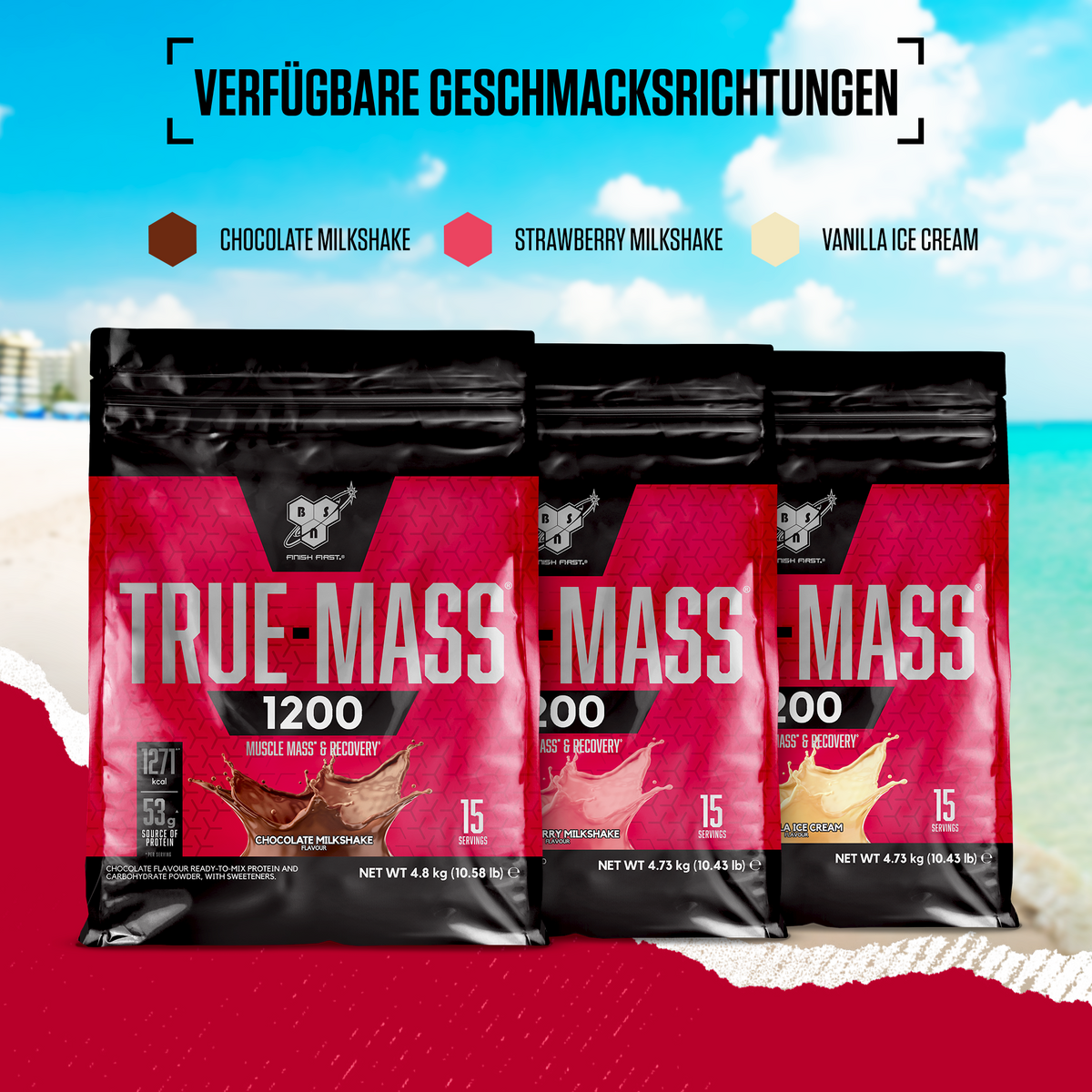 True Mass 1200 (4730g) Strawberry