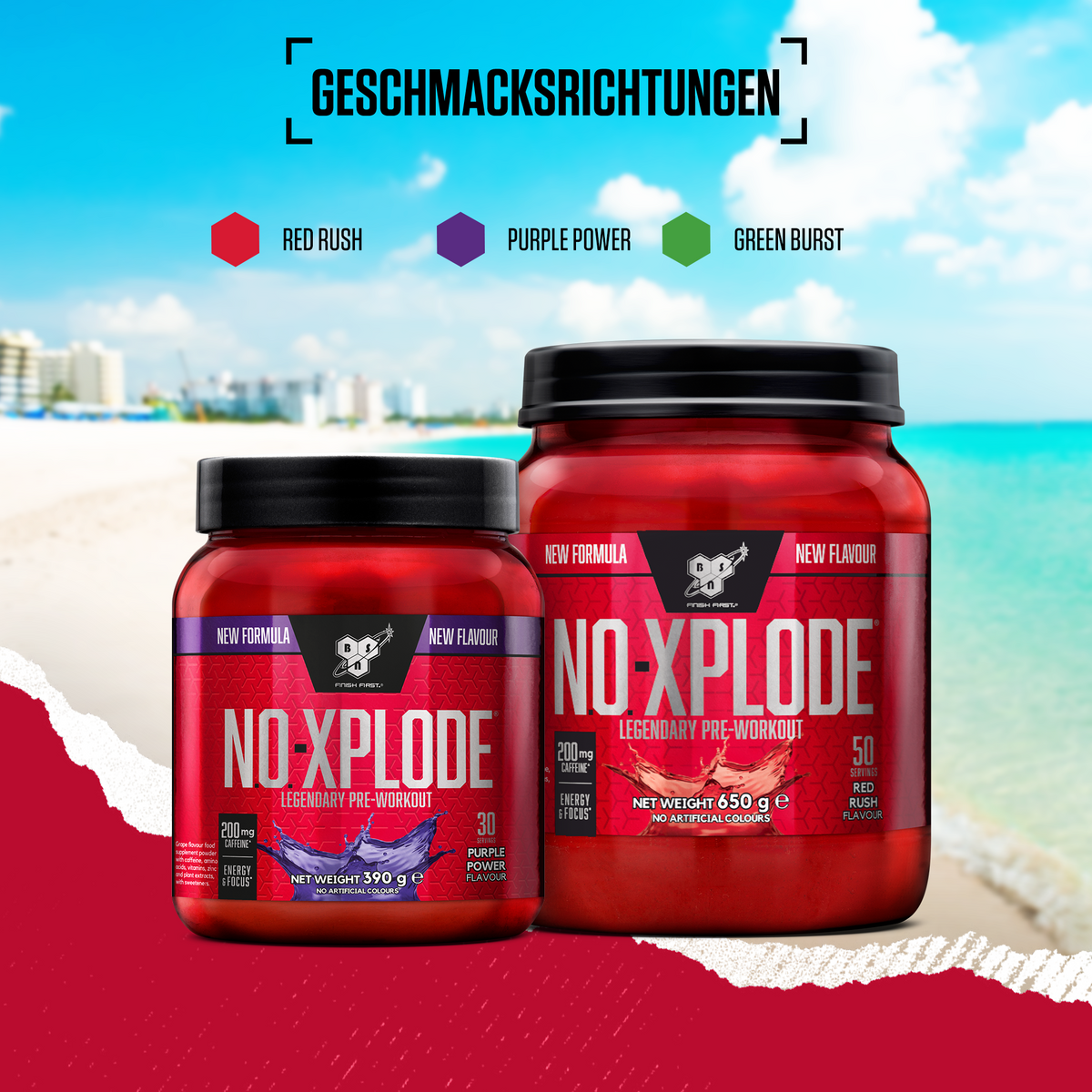 N.O.-Xplode Legendary (650g) Red Rush (Sour Cherry)
