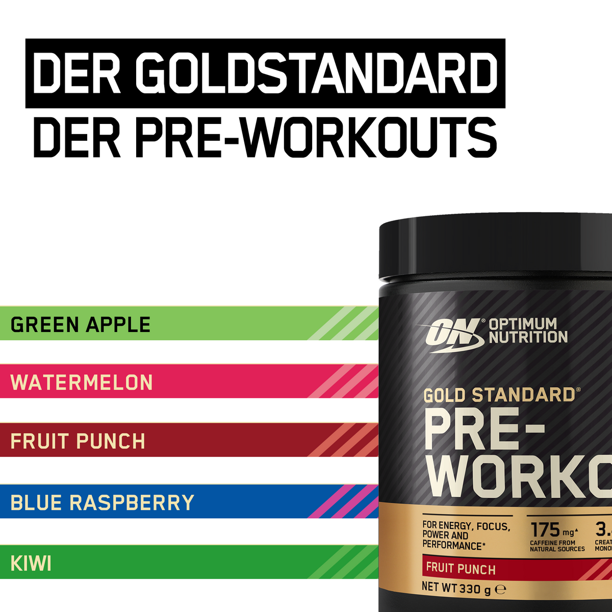 Gold Standard Pre-Work Out (330g) Fruit Punch