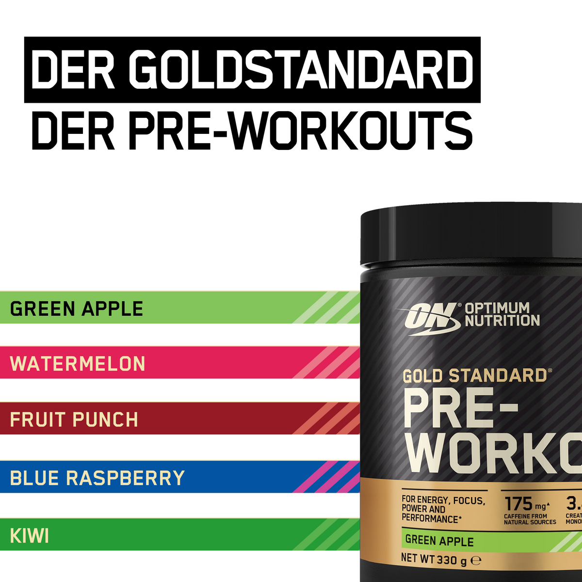 Gold Standard Pre-Work Out (330g) Green Apple