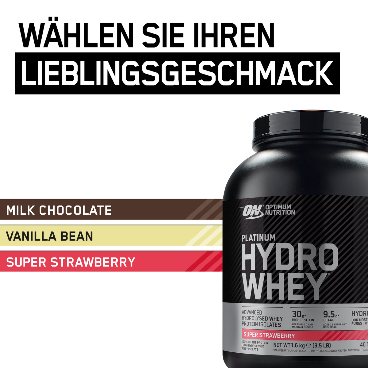 Platinum Hydro Whey (1600g) Strawberry