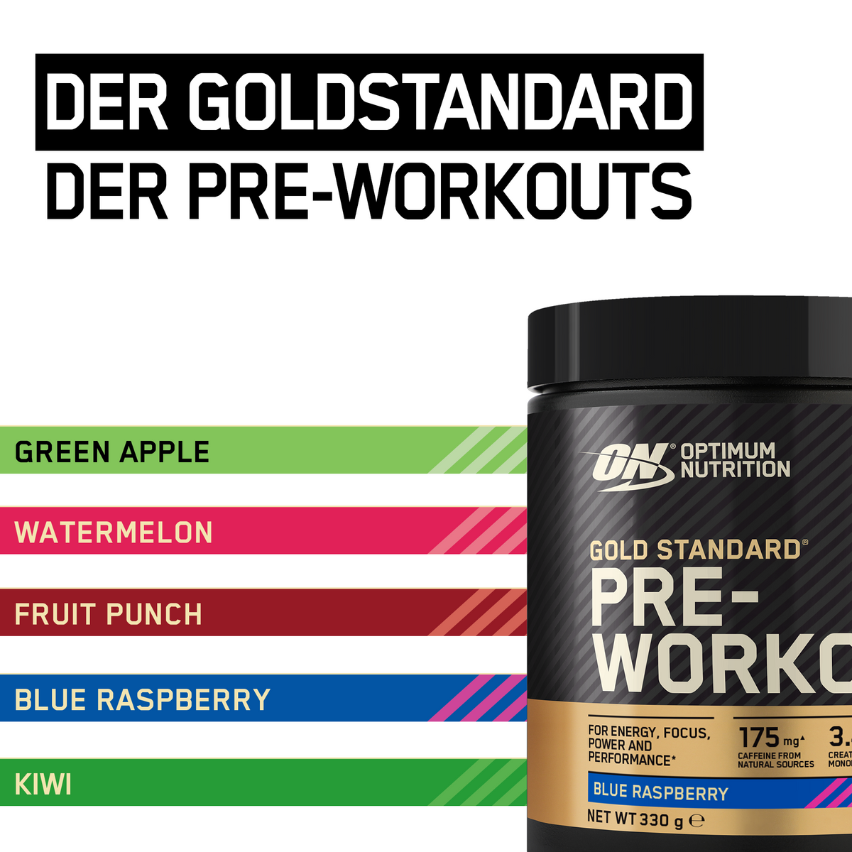 Gold Standard Pre-Work Out (330g) Blue Raspberry