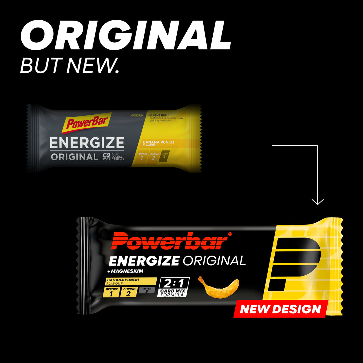 Energize Original Bar (15x55g) Banana Punch