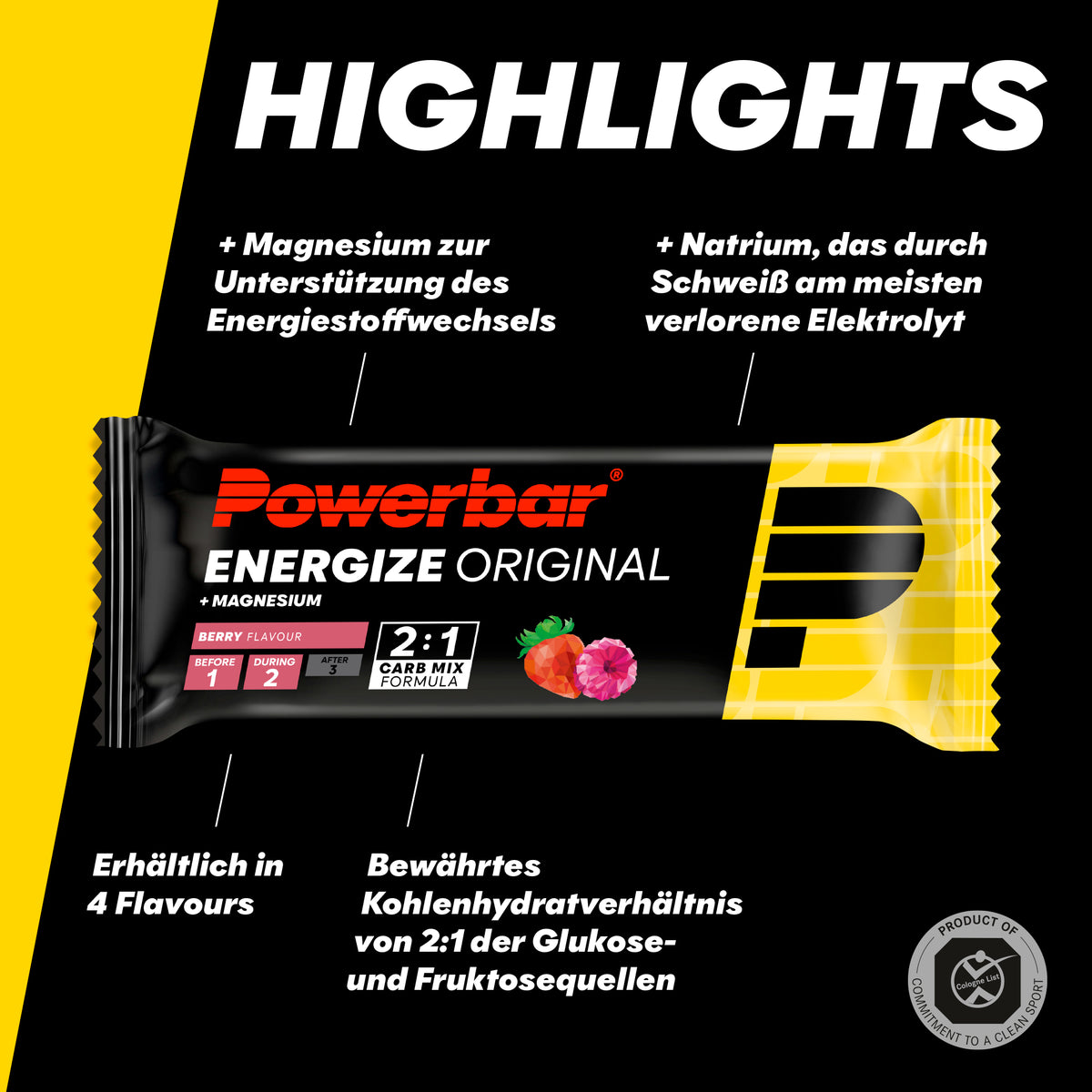 Energize Original Bar (15x55g) Berry