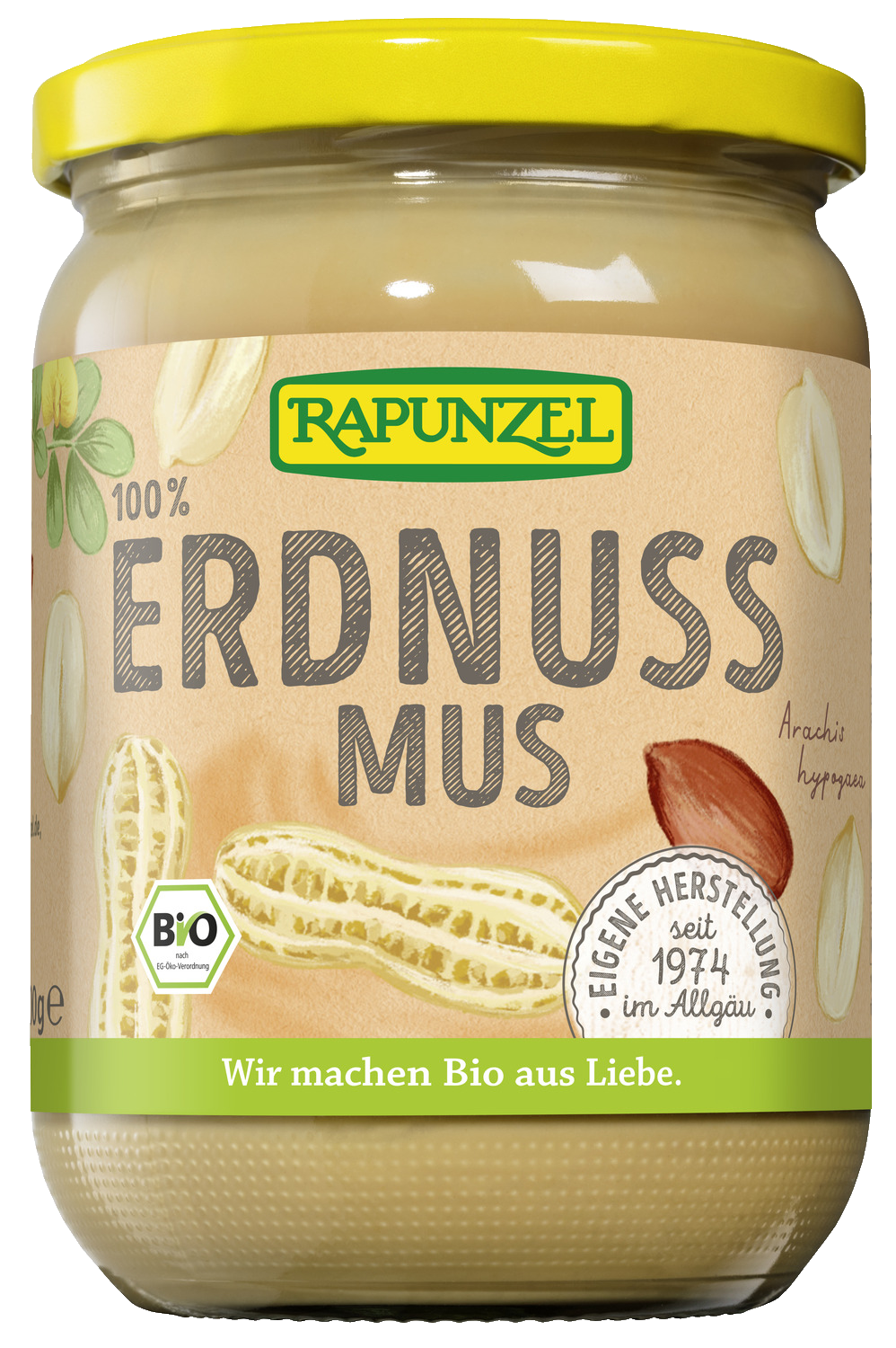 Rapunzel Nussaufstrich Erdnussmus fein 500g