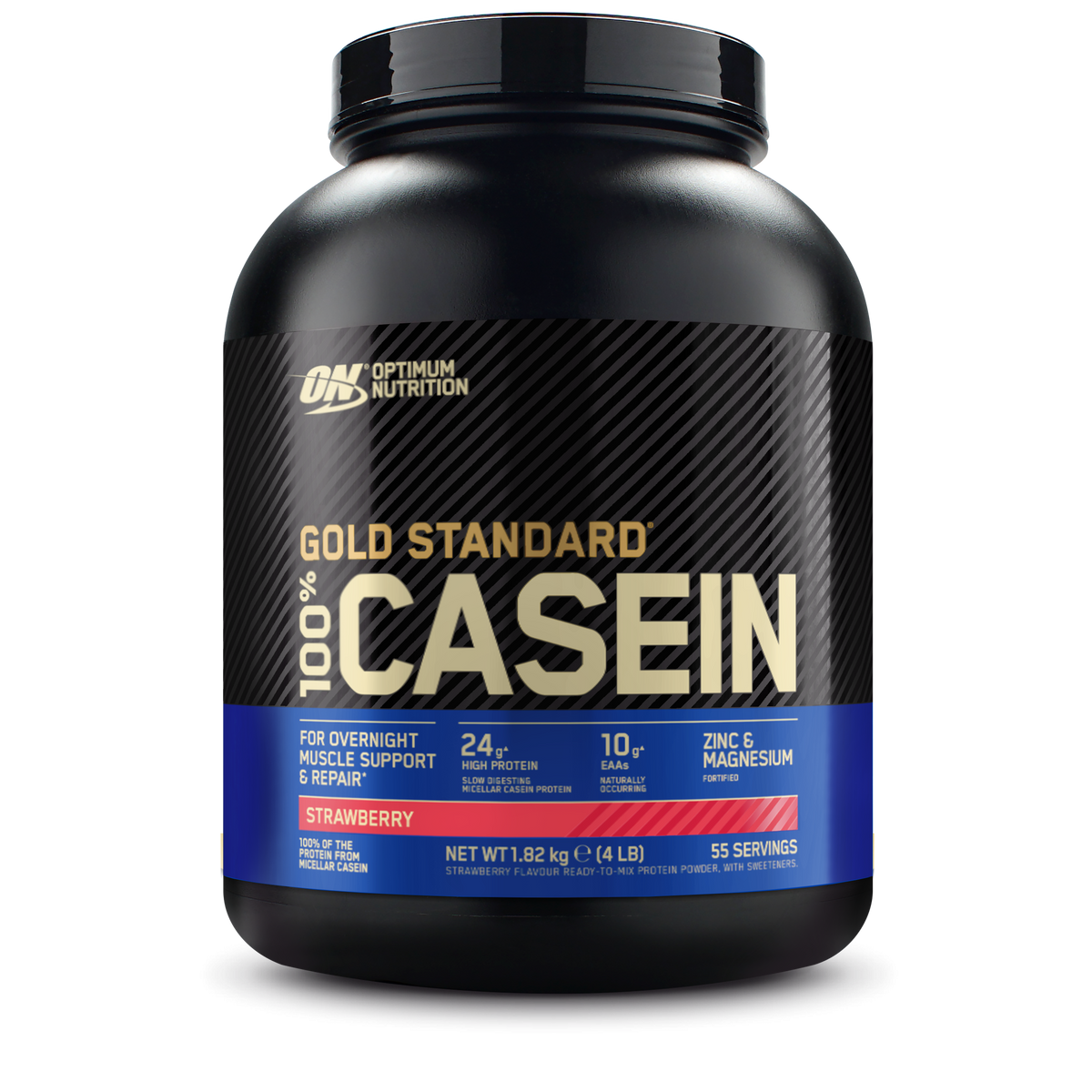 100% Casein Gold Standard (1820g) - Strawberry