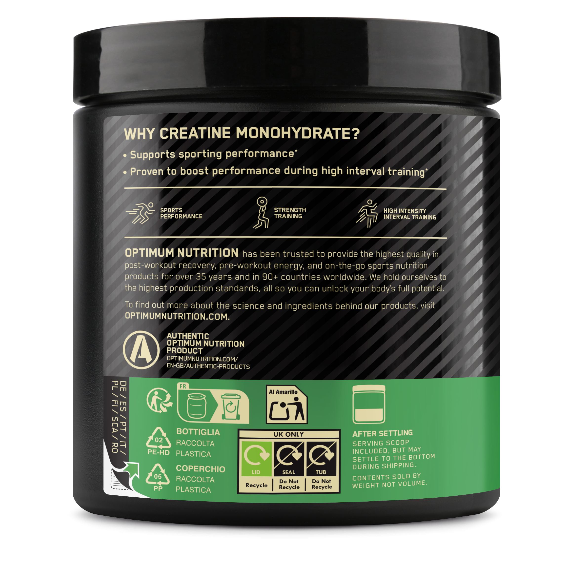 Micronised Creatine Powder Flavored (247g) Orange