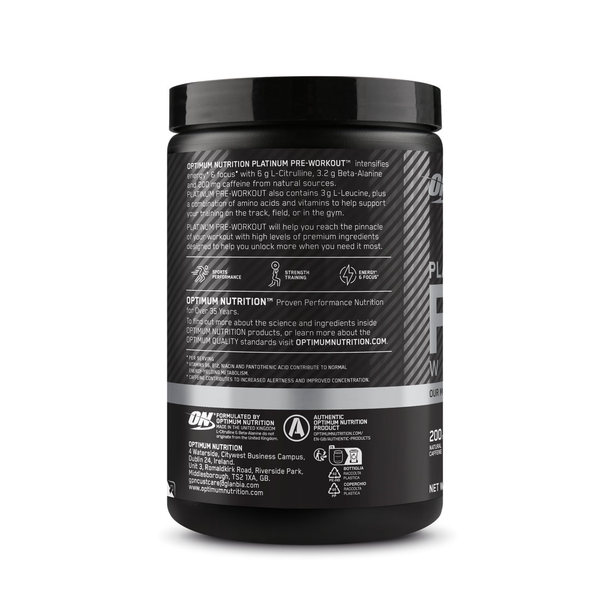 Platinum Pre-Workout (420g) Raspberry