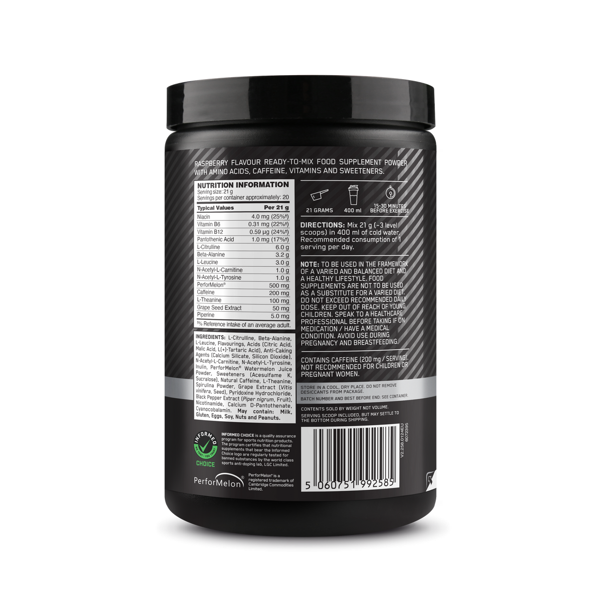 Platinum Pre-Workout (420g) Raspberry