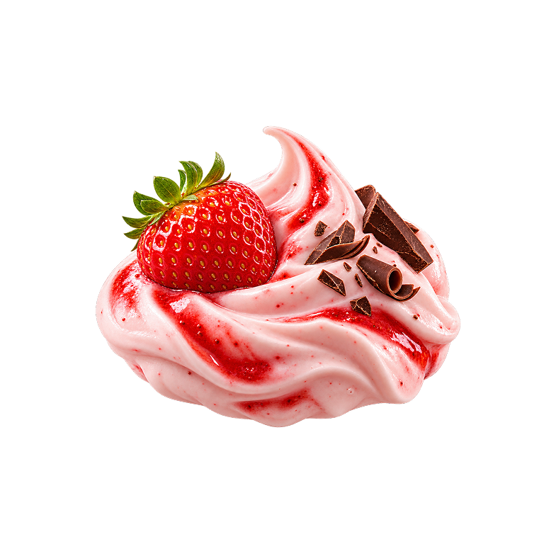 Chunky Strawberry Chocolate Yoghurt