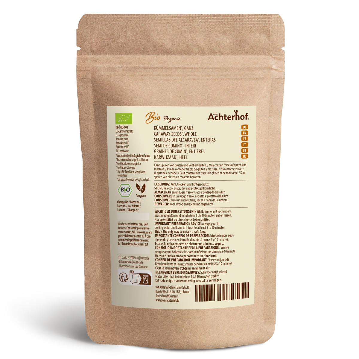 Kümmelsamen ganz Bio (1000g)