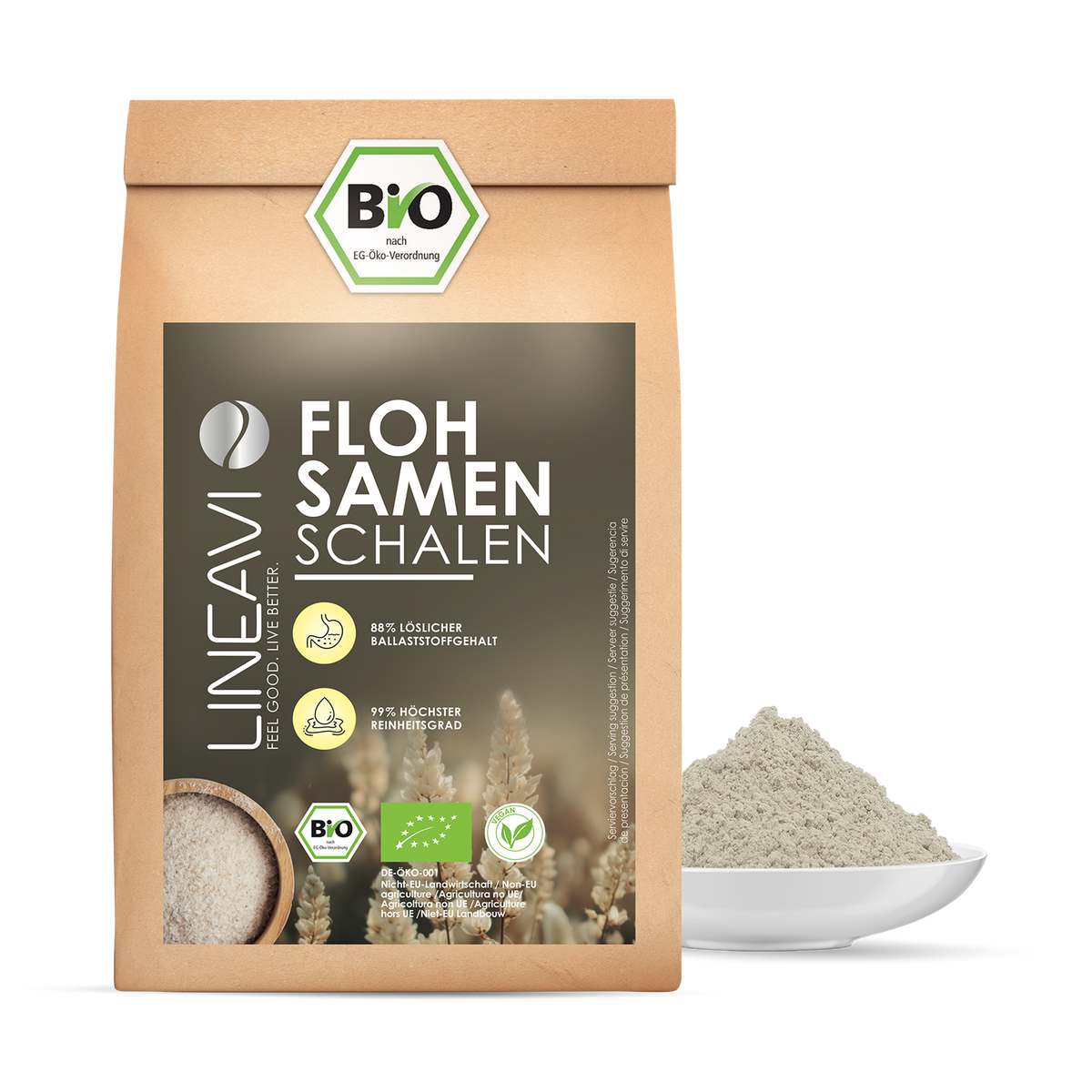 Bio Flohsamenschalen (1000g)