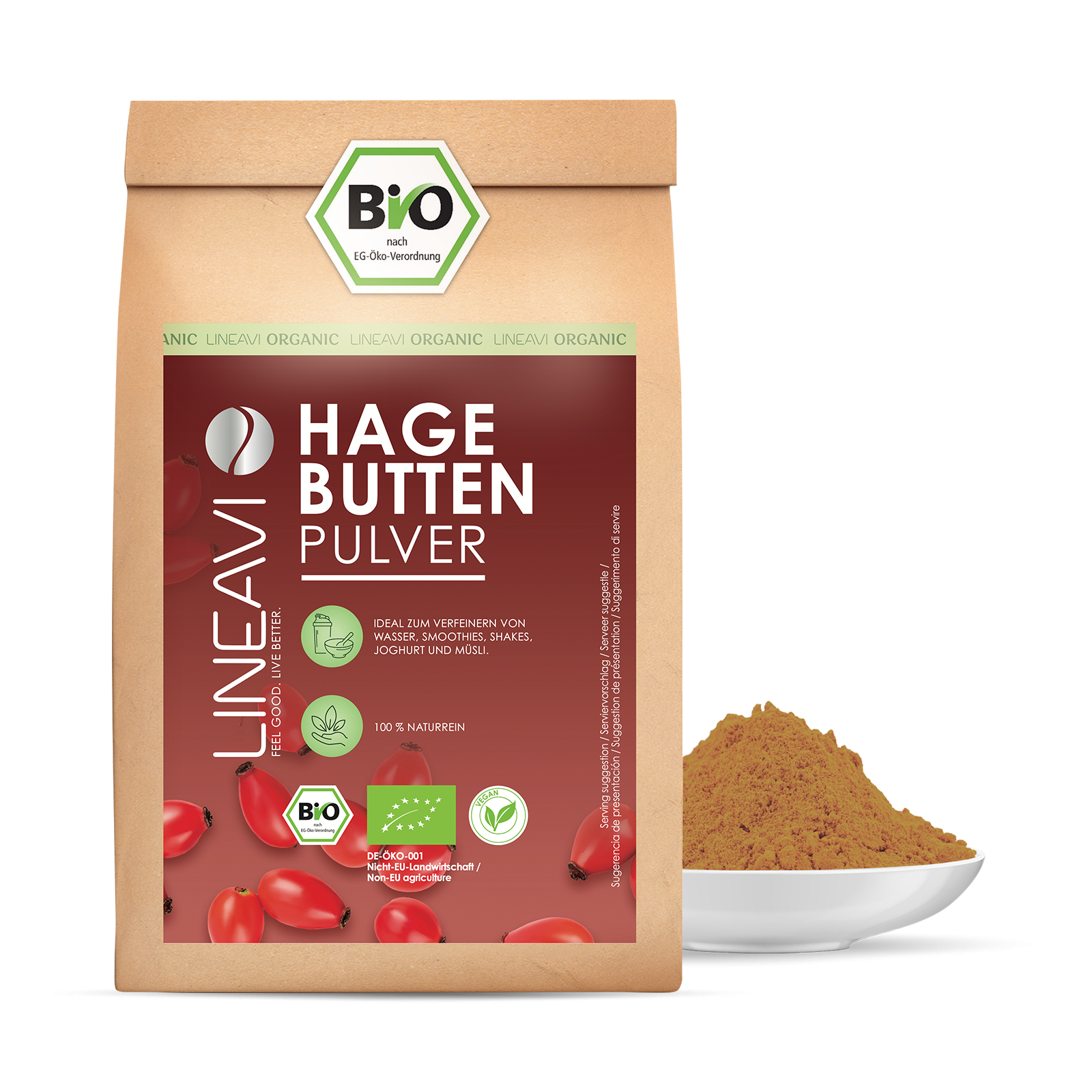 Hagebuttenpulver bio (1000g)