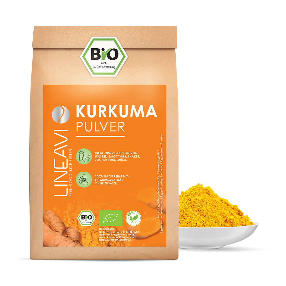 Bio Kurkumapulver (1000g)