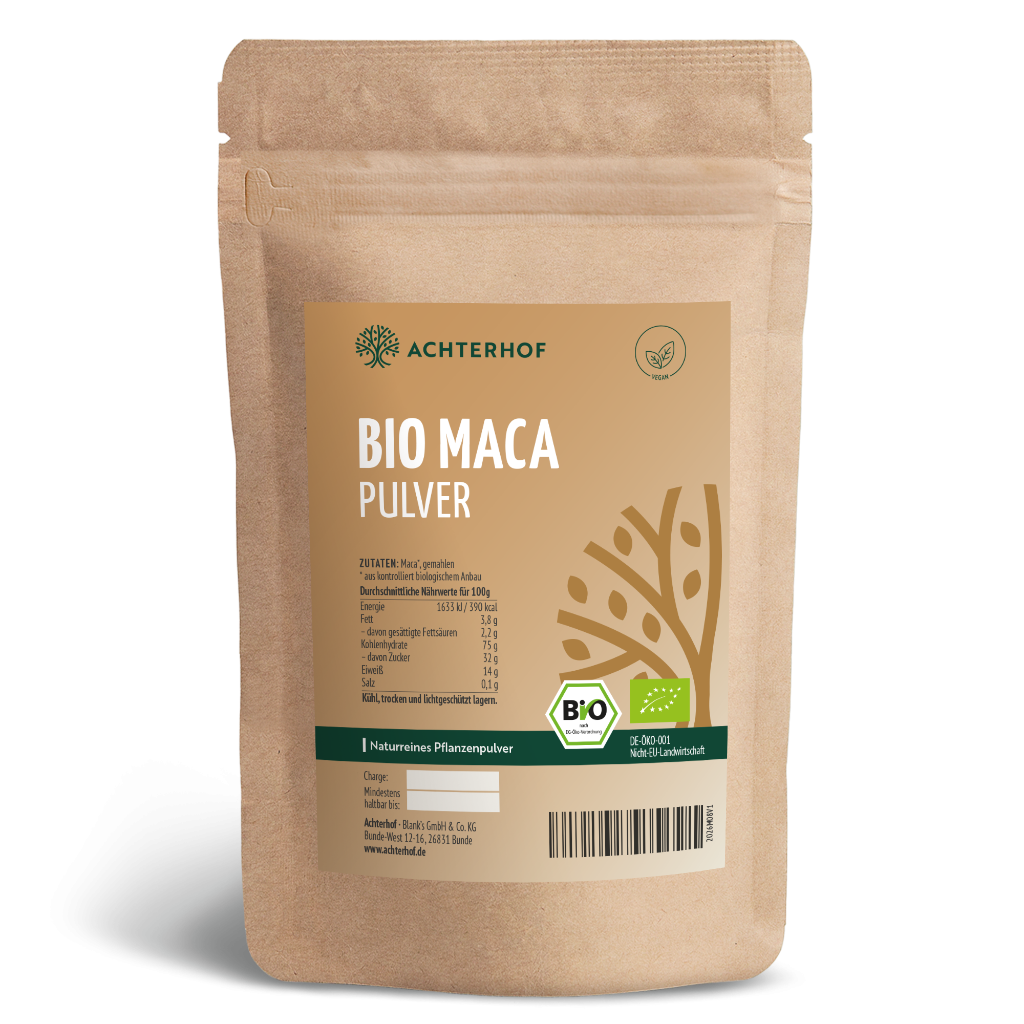 Maca Pulver Bio (1000g)