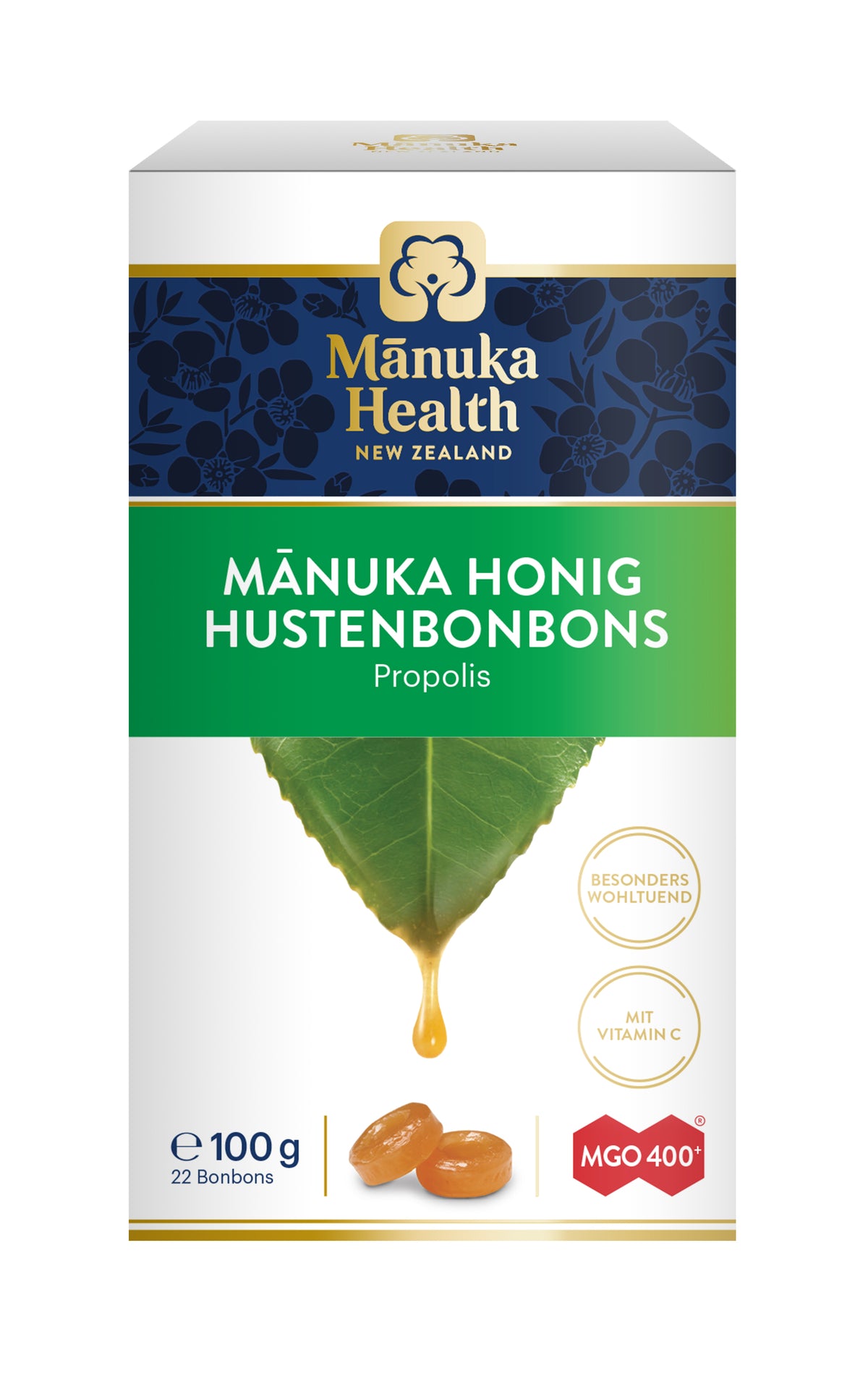 Manuka MGO 400+ Hustenbonbons (100g) - Propolis