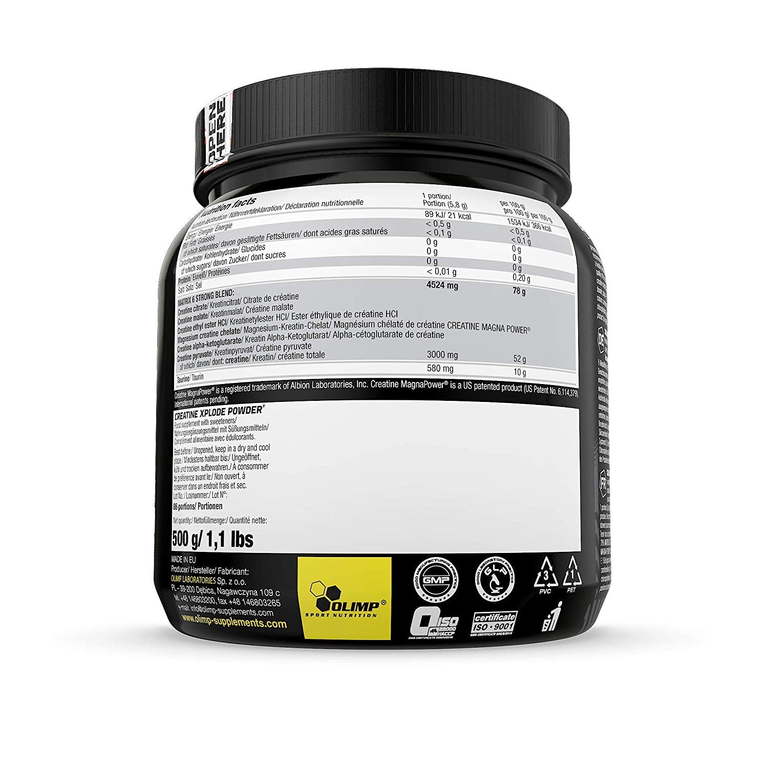 Creatine Xplode (500g) Orange