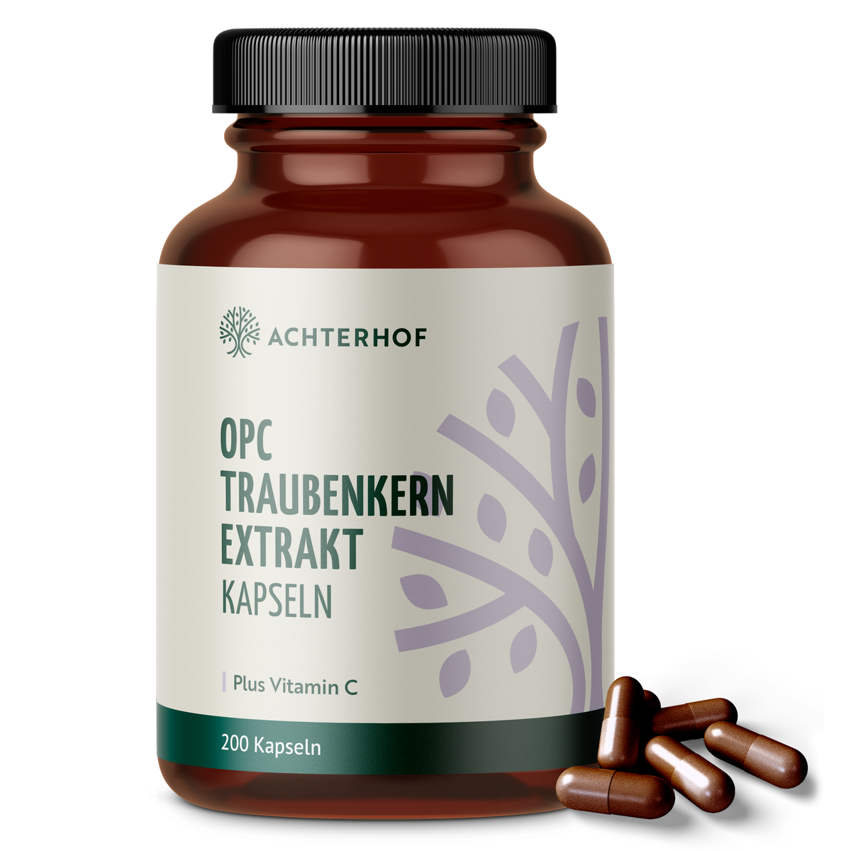 OPC Traubenkernextrakt + Vitamin C Kapseln (200 Kapseln)