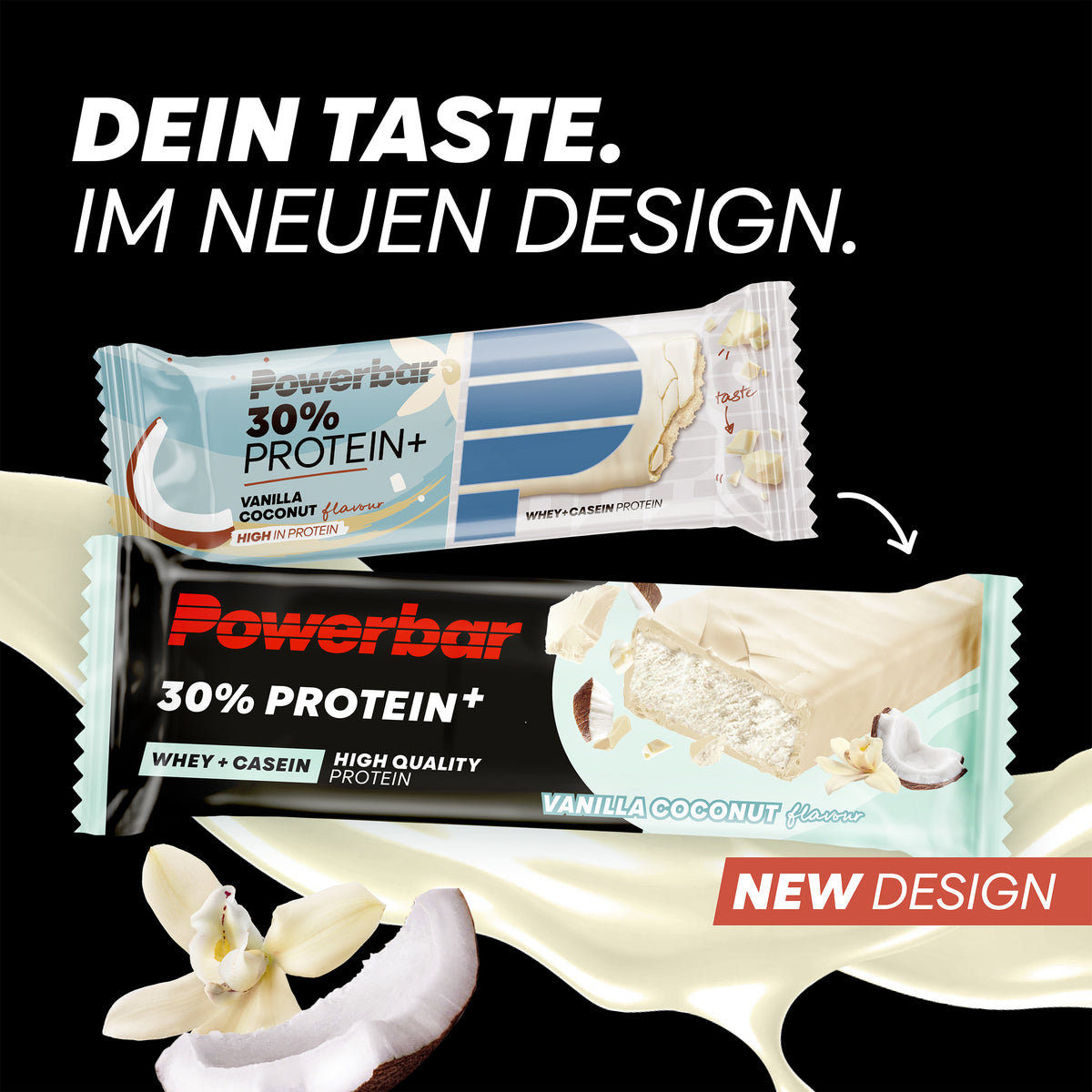 30% Protein+ Bar (15x55g) Vanilla Coconut