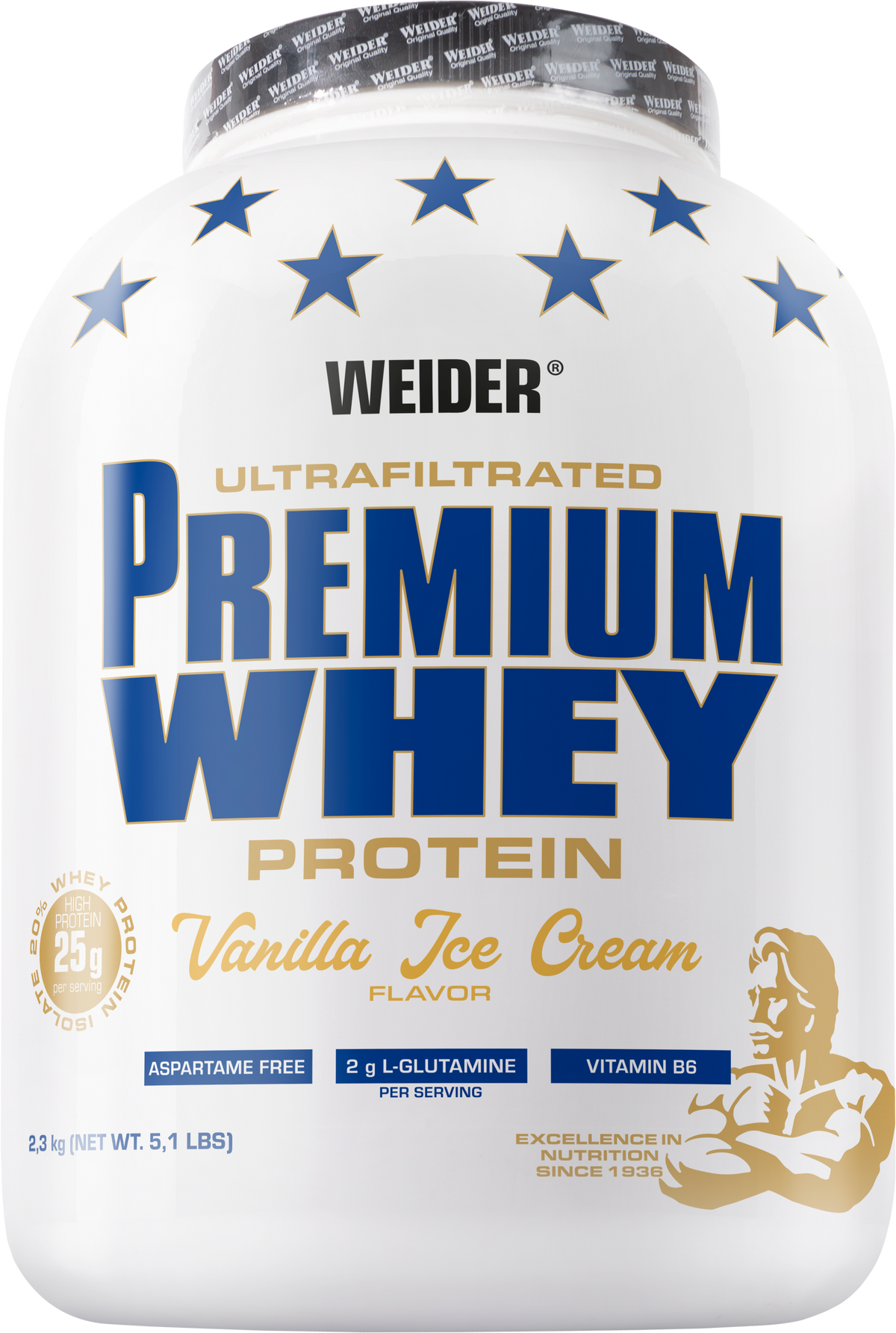 Premium Whey Protein (2300g) Vanilla Ice Cream